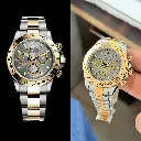 Rolex cosomograph Daytona platinum Grey dial with Gold CERACHROM BEZEL